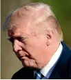  ?? PHOTO: AP ?? President Donald Trump condemns the chemical attack on Douma but a Pentagon spokesman says the US has not launched an airstrike against Syria.