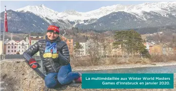  ??  ?? La multimédai­llée aux Winter World Masters
Games d’innsbruck en janvier 2020.