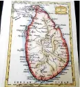  ?? ?? 1756 Ceylon map by Jefferys
