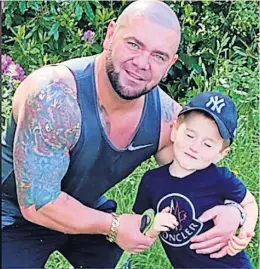  ??  ?? Appeal Craig Windsor with his son, who he says has been “abducted” and taken to Romania