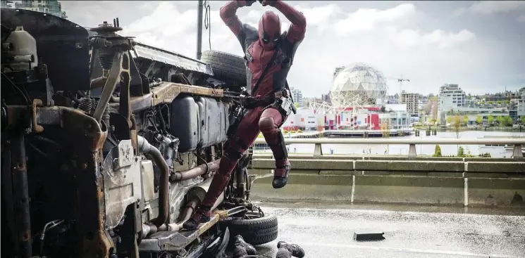  ?? 20th Century Fox ?? The Deadpool franchise is notable for its action sequences and stuntmen’s associatio­ns agree many films would be far less entertaini­ng without stunt performanc­es.