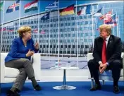  ?? (Photo DPA/MaxPPP) ?? « Elle paie des milliards de dollars à la Russie pour ses approvisio­nnements en énergie » a souligné Donald Trump à l’encontre de l’Allemagne.