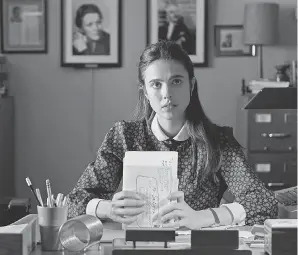  ?? PROVIDED BY PHILLIPPE BOSSE ?? Margaret Qualley stars in “My Salinger Year.”