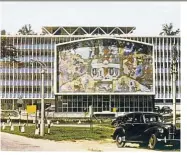  ??  ?? Dewan Bahasa dan Pustaka with its mural, in the 1960s. — Photo from LAI CHEE KIEN