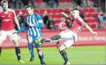  ?? F:LLURBA ?? El Nàstic no chuta en el Nou Estadi, donde no gana desde el 11-O