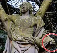  ??  ?? Mystery: St Andrew – minus his left hand