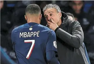  ?? | PHOTO : AFP ?? Luis Enrique prêt à se passer de Kylian Mbappé ce soir à Marseille…