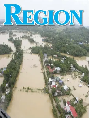  ?? ?? Floodwater­s engulf this vast area of Capiz, in this photo taken by the Office of Civil Defense Region 6 last month after Tropical Depression “Agaton” pounded the province with torrential rains.