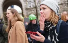  ?? ?? National disaster: The blaze at the Old Stock Exchange shocked locals in Denmark’s capital