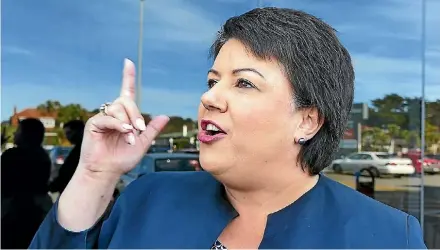  ?? STUFF ?? Deputy PM Paula Bennett says the Head Hunters should ‘‘bloody get your drugs out’’ of Henderson High School.