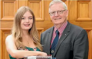  ??  ?? Apriel Jolliffe Simpson was thrilled to receive a scholarshi­p which will help fund her studies.