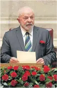  ?? ?? El líder brasileño, Luiz Inácio Lula da Silva.