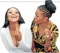  ??  ?? Lerato Kganyago and Johanna Mukoki