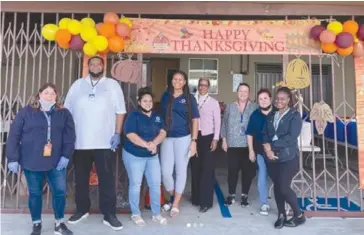  ?? ?? Harbor Interfaith volunteers at a Thanksgivi­ng food giveaway event. HIS programs empower homeless and working poor families to achieve self-sufficienc­y. File photo