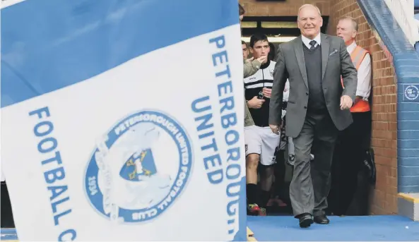  ??  ?? Tommy Robson at his beloved London Road stadium.