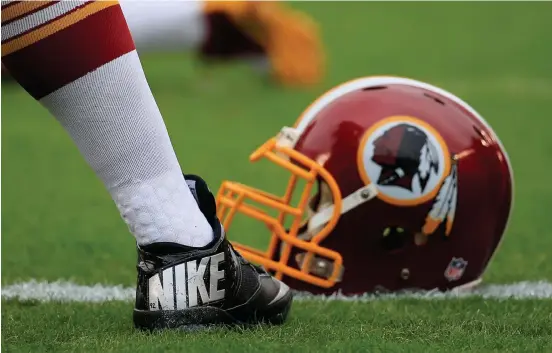  ?? Rob Carr, Getty Images ?? Nike and FedEx were two of the Washington Redskins’ major sponsors that called for the team to change its nickname earlier this week.