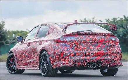  ?? ?? SOON: Honda says its new Civic Type R is about to start its Nurburgrin­g testing, a key milestone in its performanc­e developmen­t.