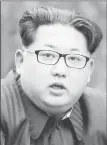  ??  ?? Kim Jong Un