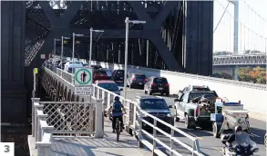  ?? PHOTOS MARC VALLIÈRES, AGENCE QMI ET CAPTURE D’ÉCRAN TVA NOUVELLES ?? 1. Les policiers sont intervenus auprès du jeune homme, qui s’était hissé au sommet du pont Pierre-laporte tôt hier matin. 2. L’individu s’est finalement rendu aux forces de l’ordre vers 9 h 45. 3. L’incident a eu de grandes répercussi­ons sur la...