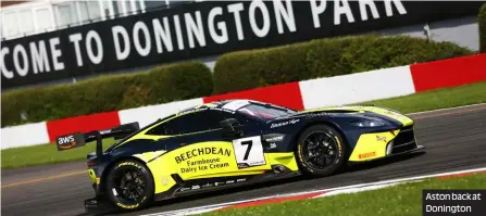  ?? ?? Aston back at Donington