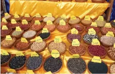  ?? ?? Various types of traditiona­l crop seeds produced by women under the Agric4She programme spearheade­d by First Lady Dr Auxillia Mnangagwa in Mashonalan­d East