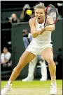  ?? AP/TIM IRELAND ?? Simona Halep missed a chance to move to No. 1 in the WTA rankings after losing to Johanna Konta 6-7 (2), 7-6 (5), 6-4.