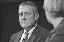  ?? Bloomberg file photo ?? James Bullard, the president of the Federal Reserve Bank of St. Louis, says “it would be unusual” for the United States “to go back into recession at this stage.”