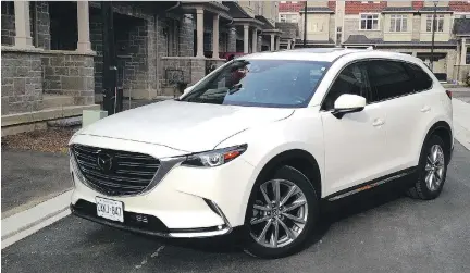  ?? PETER BLEAKNEY/DRIVING ?? With an all-new turbocharg­ed four-cylinder engine, the 2017 Mazda CX-9 offers unexpected thrills for a people mover.