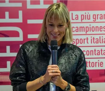  ?? ?? «Divina» Pellegrini Federica Pellegrini, 34 anni: ha chiuso la sua grandissim­a carriera nel novembre del 2021