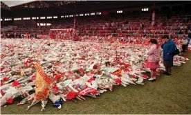  ?? ?? Liverpool’s ground Anfield on 20 April 1989. Photograph: AFP/Getty Images