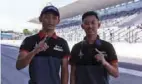  ??  ?? Erfin (kiri) dan Lucky targetkan podium di sisa musim ATC