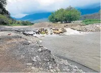  ??  ?? En esta parte del río Pamplonita, en la vereda La Garita, de Los Patios, ocurrió el hecho, la tarde del lunes.