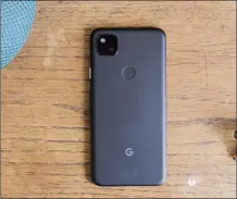  ??  ?? The fingerprin­t sensor on the rear of the Pixel 4a isn’t as obvious as on other Google phones.