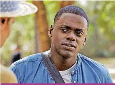  ?? [UNIVERSAL PICTURES PHOTO] ?? Daniel Kaluuya in a scene from the Oscarnomin­ated film “Get Out.”