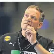  ?? FOTO: DPA ?? Deuschland­s Trainer Alfred Gislason bei der Olympia-Qualifikat­ion.