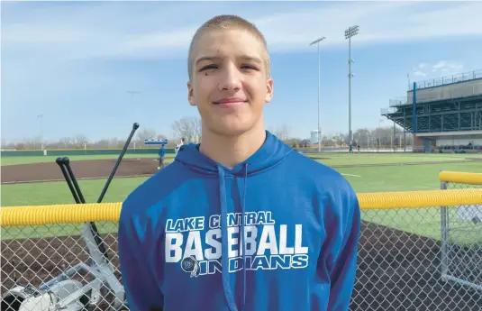  ?? MICHAEL OSIPOFF/POST-TRIBUNE ?? Junior right-hander Josh Flores, a Cincinnati commit, adds to Lake Central’s talented pitching staff.