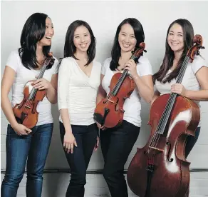  ?? PHOTO: BO HUANG ?? Ensemble Made In Canada will perform newly-composed Canadian music, inviting the Saskatoon audience to interact with their nationwide Project Mosaïque. The piano quartet, touring all provinces and territorie­s, opens the Lyell Gustin Series on Thursday, January 31, 2019.