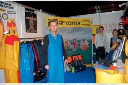  ??  ?? Above: Protective clothing from Guy Cotten. Left: Ferguson Marine Engineerin­g; Macduff Shipyards. (Photos: Scott Binnie)