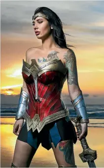  ??  ?? Sophia Stace as Wonder Woman.