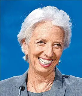  ??  ?? Christine Lagarde, gerente del organismo internacio­nal.
