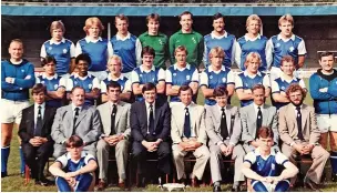  ?? ?? ● Taken when Chris (seated far right front row with beard) first joined the board in 1980. Team manager was Peter Madden with Dick Conner assistant