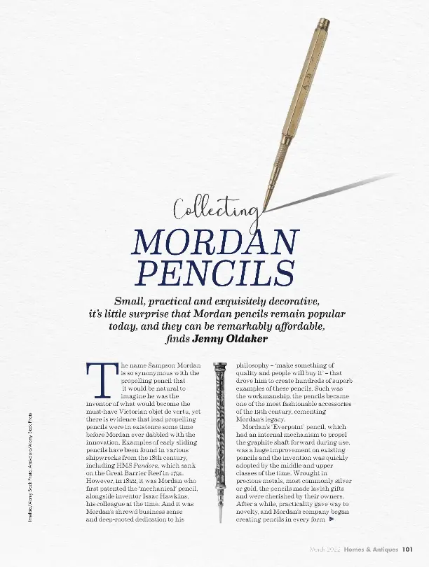 Collecting MORDAN PENCILS | Homes & Antiques | PressReade­r
