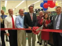  ?? DIANE HOFFMAN — DIGITAL FIRST MEDIA ?? A grand opening celebratio­n was held Friday to mark the opening of a contract postal unit inside the Landis Supermarke­t in Lower Pottsgrove. Shown here left to right are: Don Nice, president, Landis Supermarke­t; state Rep. Tom Quigley (R-146th Dist.);...