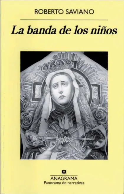  ??  ?? Our Lady of Sorrows (Nuestra señora de los Dolores), de Regino Gonzales, ilustra la portada del libro de Saviano publicado