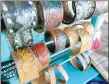  ?? SALLY CARROLL/ MCDONALD COUNTY PRESS ?? Specialty leather cuff bracelets with a western flair and inspired by nature are some of the items that Gypsy Leatherwor­ks owner Lisa Florey offers.
