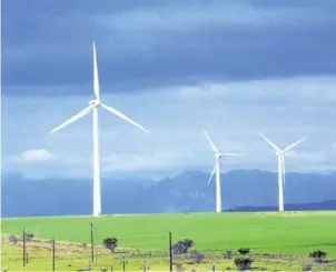  ?? Picture: FILE ?? WINDS OF CHANGE: The latest iteration of Wasa will allow the government to more effectivel­y harness wind energy