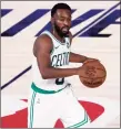  ?? Kim Klement / Associated Press ?? Kemba Walker and the Celtics finished off their sweep of the 76ers on Sunday.