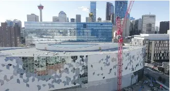  ??  ?? The rooftop patio offers spectacula­r views of the downtown skyline and new Central Library.