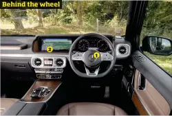  ??  ?? 1 Automatic gearbox has nine speeds, controlled by righthand stalk next to the wheel, rather than a convention­al lever
2 Big screen is compatible with Apple Carplay and Android Auto
3 Grab handle for front passenger will come in handy off-road
4 Quality is high, with finish that (almost!) justifies high price