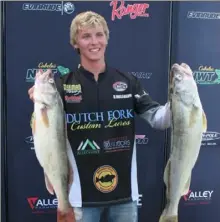  ?? Dylan Nussbaum ?? The best way to catch big walleye is to target them. At 20 years old, Dylan Nussbaum became the youngest national champion on the walleye tournament circuit.